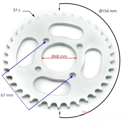 Rozeta ATV 428 37z