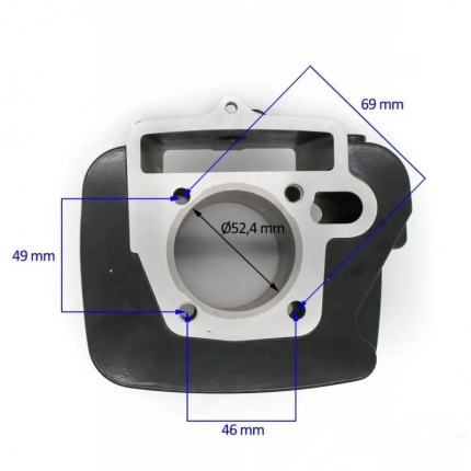 Sada valca CROSS 125CC 52,4MM pre rfz Jaguar125cc